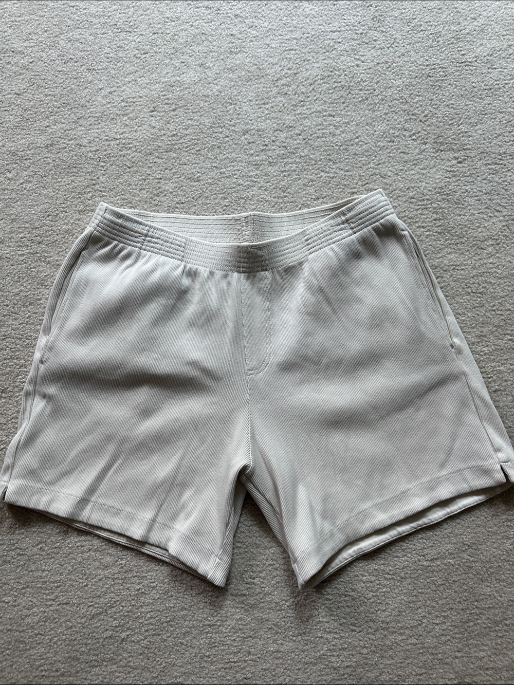 Zara Men's Knit Shorts - Off-White